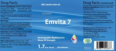 Emvita 7 - 1.7 fl oz. Bottle Label.jpg 1.7 fl oz. Bottle Label - Emvita 7 1.7 fl oz. Bottle Label